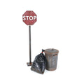 Stop Sign and Trash Pack