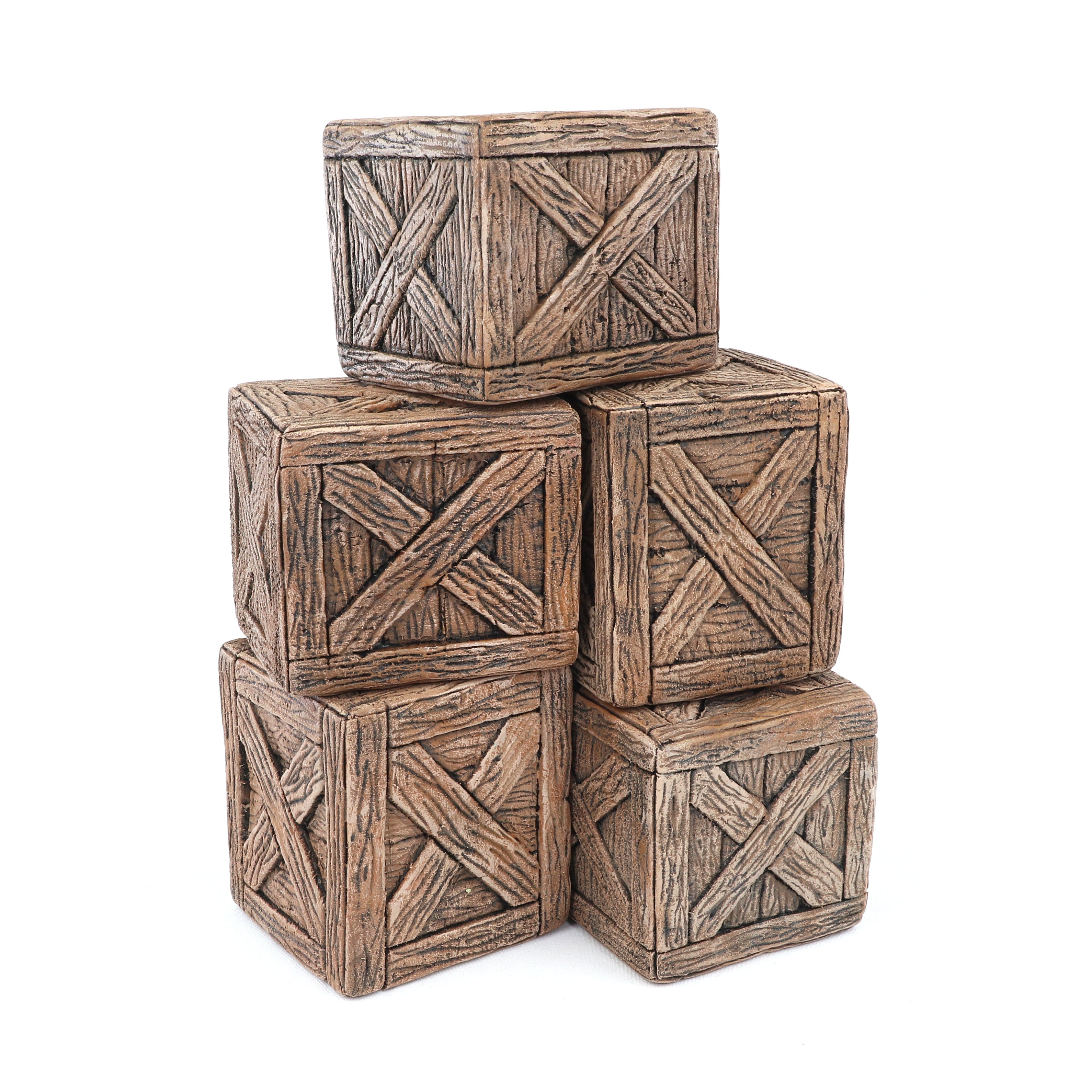 Detailed Stylized Crates (set of 5)